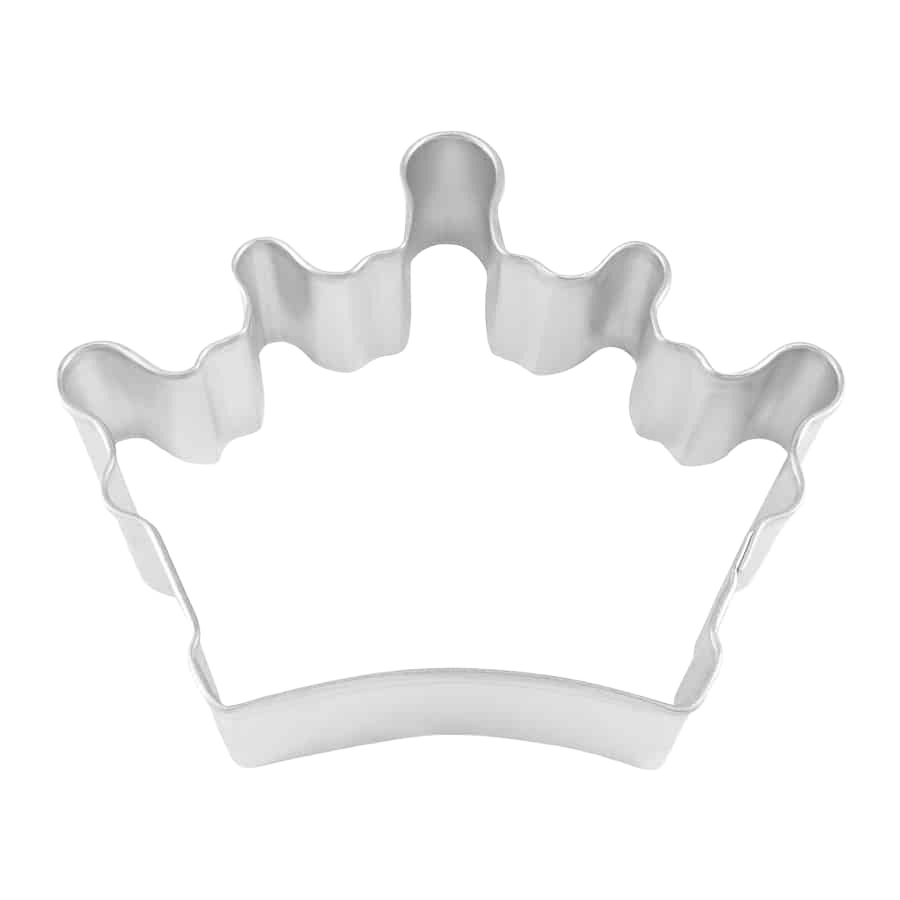 Tinplated steel crown-shaped cookie cutter for baking and decorating in kitchenware and bakeware collections under $50