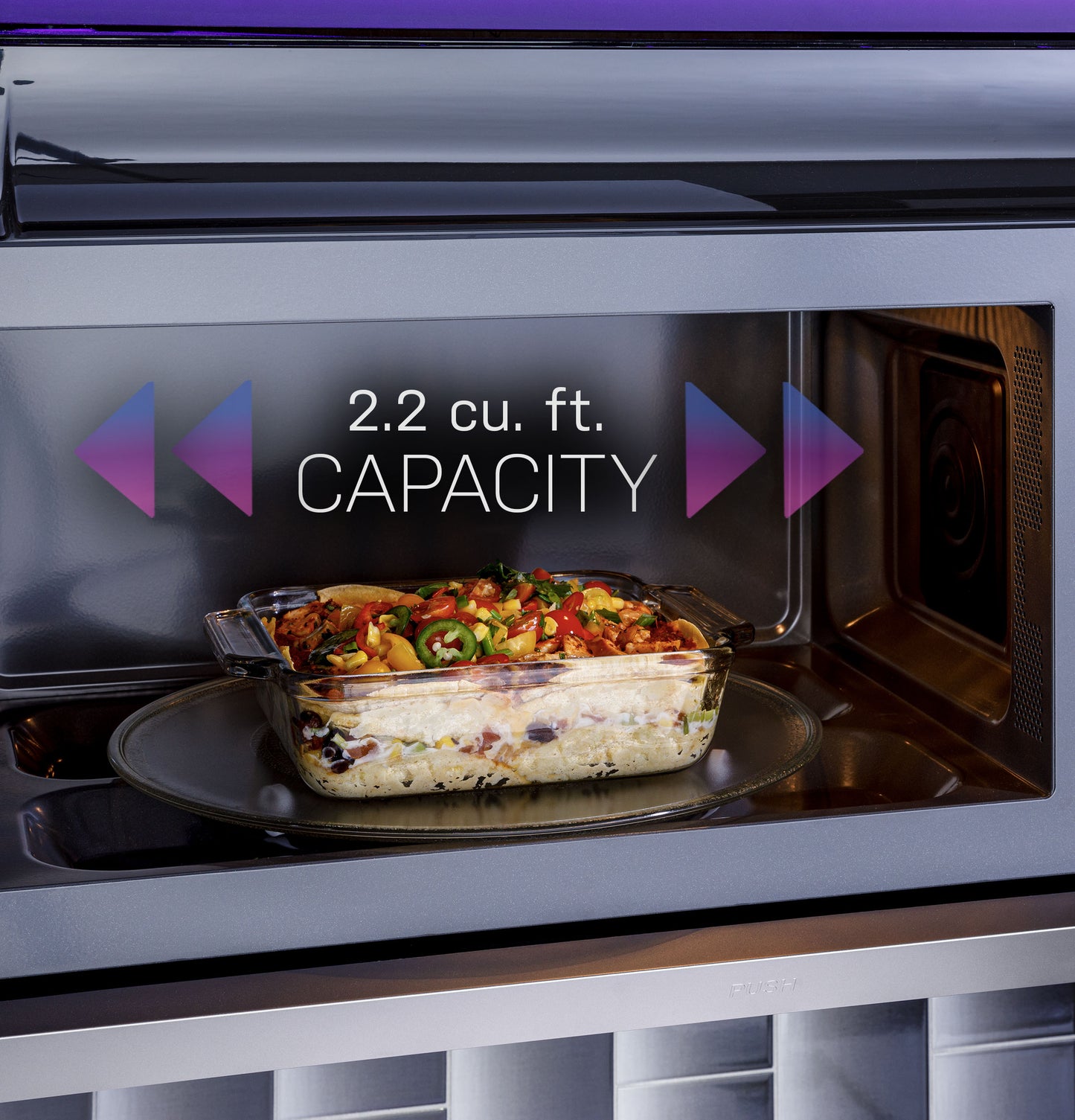 GE Profile™ 2.2 Cu. Ft. Over-the-Range Sensor Microwave Oven with Extendable Slide-Out Vent