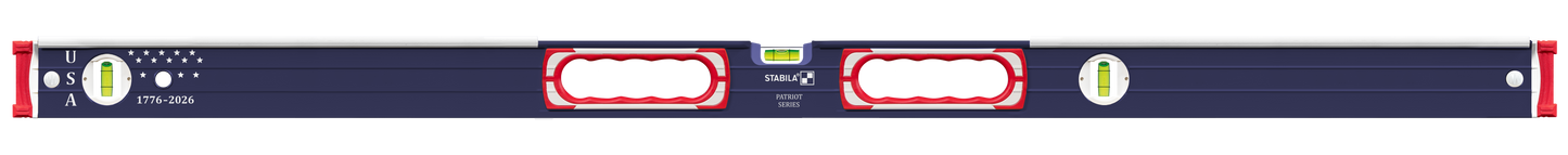 Stabila Limited Edition Patriotic Type 196 Heavy Duty Mason 24" and 48" Level Set
