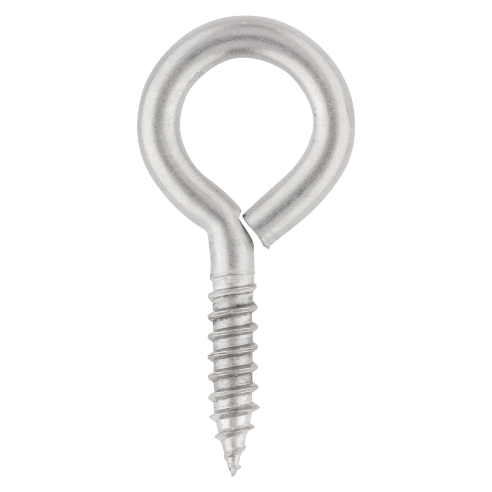 Stainless steel large screw eye with corrosion-resistant finish for hardware, hooks, fasteners, and home improvement projects under $50 collection