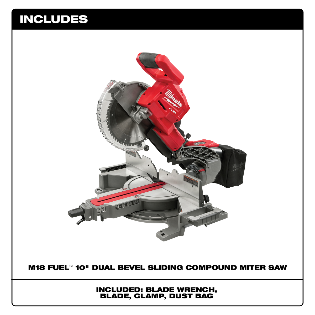 Milwaukee M18 FUEL™ Dual Bevel Sliding Compound Miter Saw
