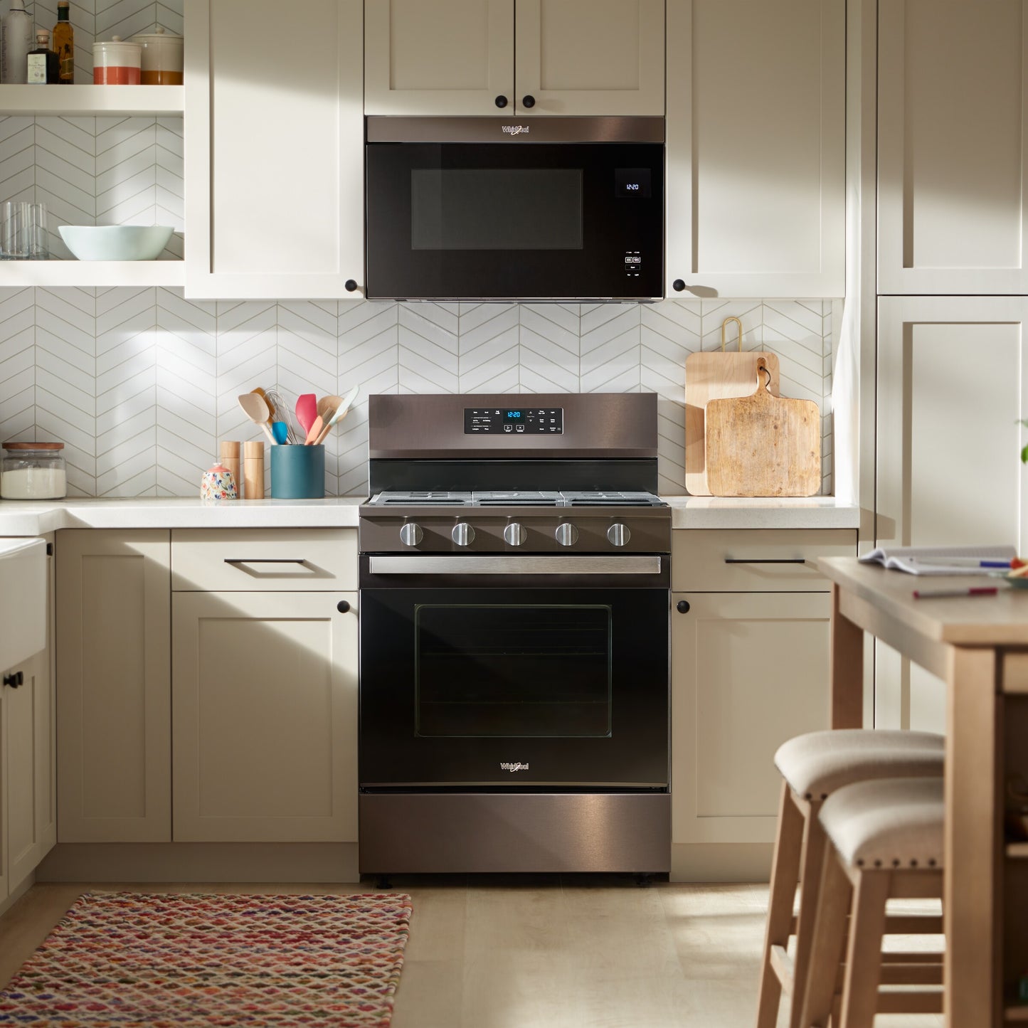 30-inch Gas Range with Air Cooking Technology, No Preheat Air Fry and Air Baking and Self Clean