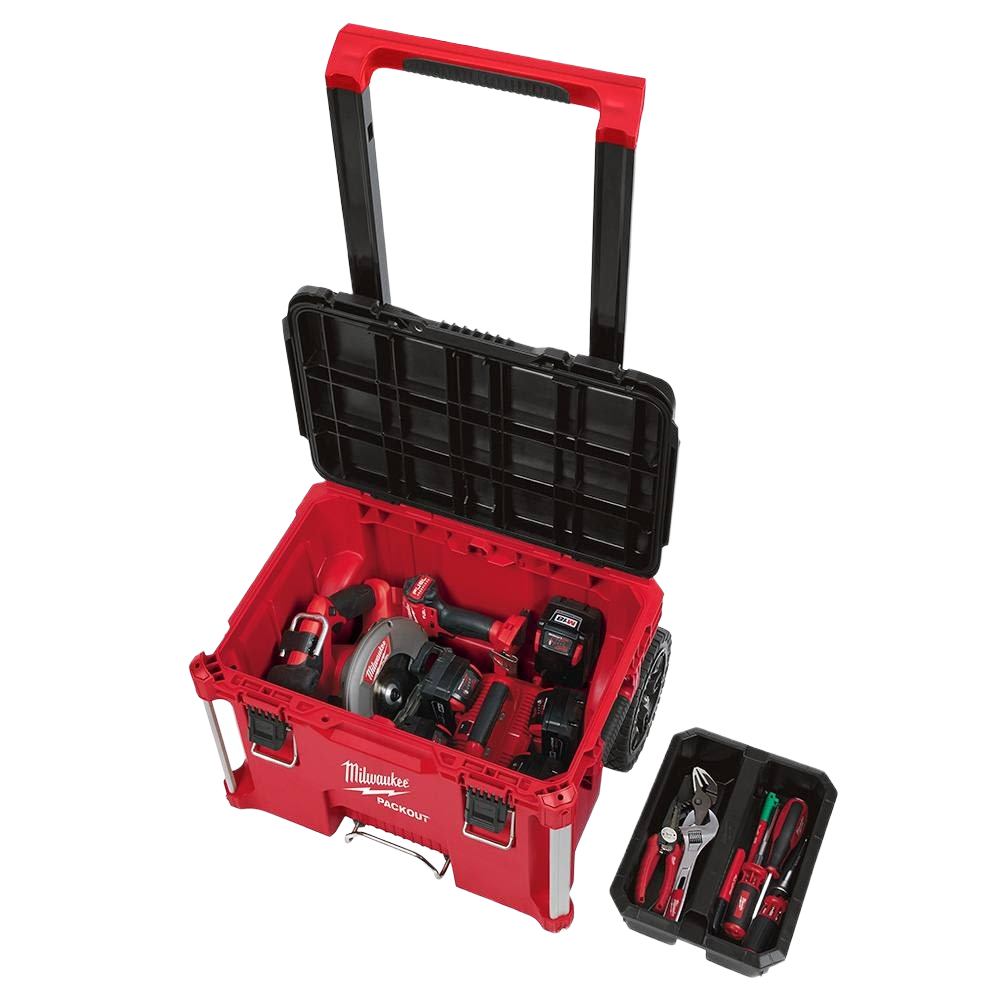 Milwaukee PACKOUT™ Rolling Tool Box – Durable & Mobile Storage