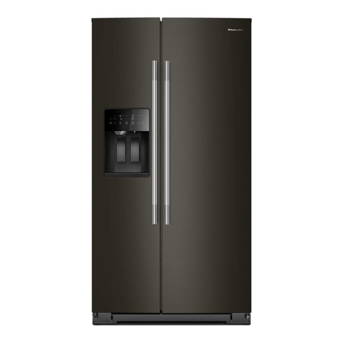 20.8 Cu. Ft. 36-Inch Counter-Depth Side-by-Side Refrigerator with Exterior Ice and Water Dispenser in Black Ore
