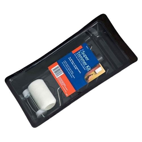 4 inch paint roller kit with tray and foam roller for precise home improvement projects in Paint & Supplies collection