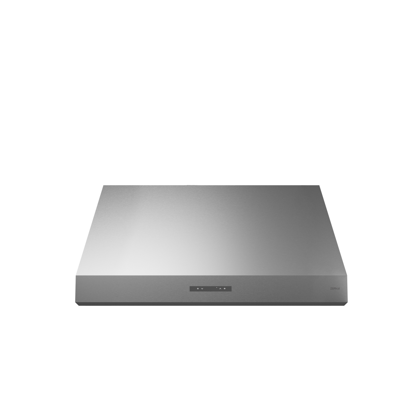 Sleek stainless steel under cabinet range hood with modern controls for kitchen and home improvement appliances collection