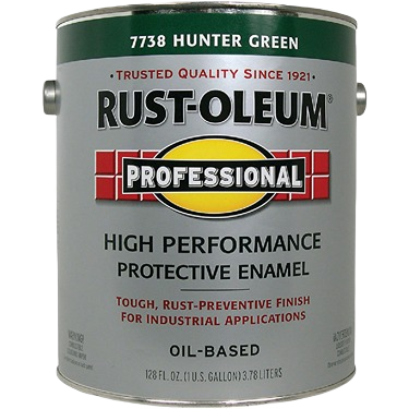 One gallon can of hunter green gloss enamel paint in specialty paint and home improvement collections under $100