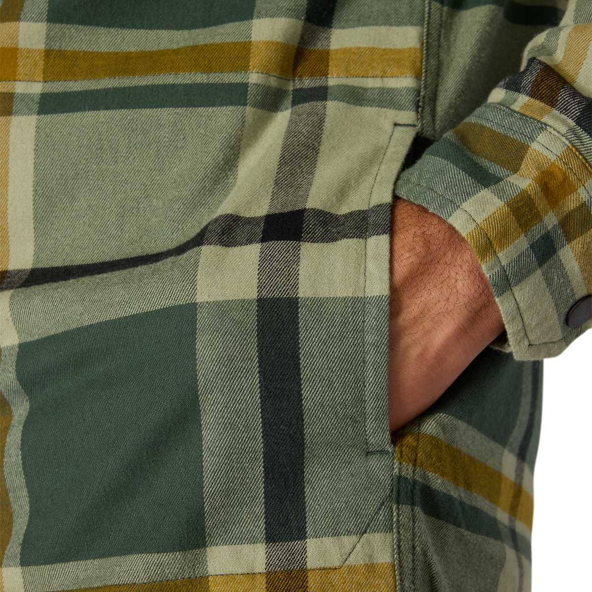 Carhartt Hamilton Relaxed Plaid Shirt Jac - Forestry Green, 2XL