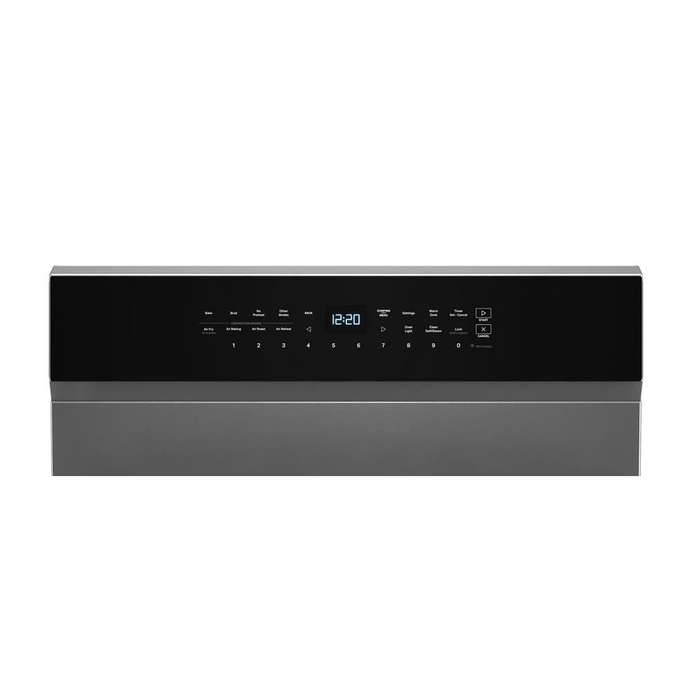 30-inch Electric Smart Range with Air Cooking Technology, No Preheat Air Fry, High Speed Preheat Oven, WipeClean™ Coating, and Steam/Self Clean