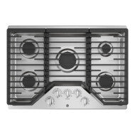 GE® 30" Built-In Gas Cooktop with 5 Burners and Dishwasher Safe Grates