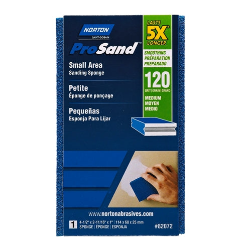 Blue 120-grit medium sanding sponge for small areas from Sand Paper, Patching & Repair collection