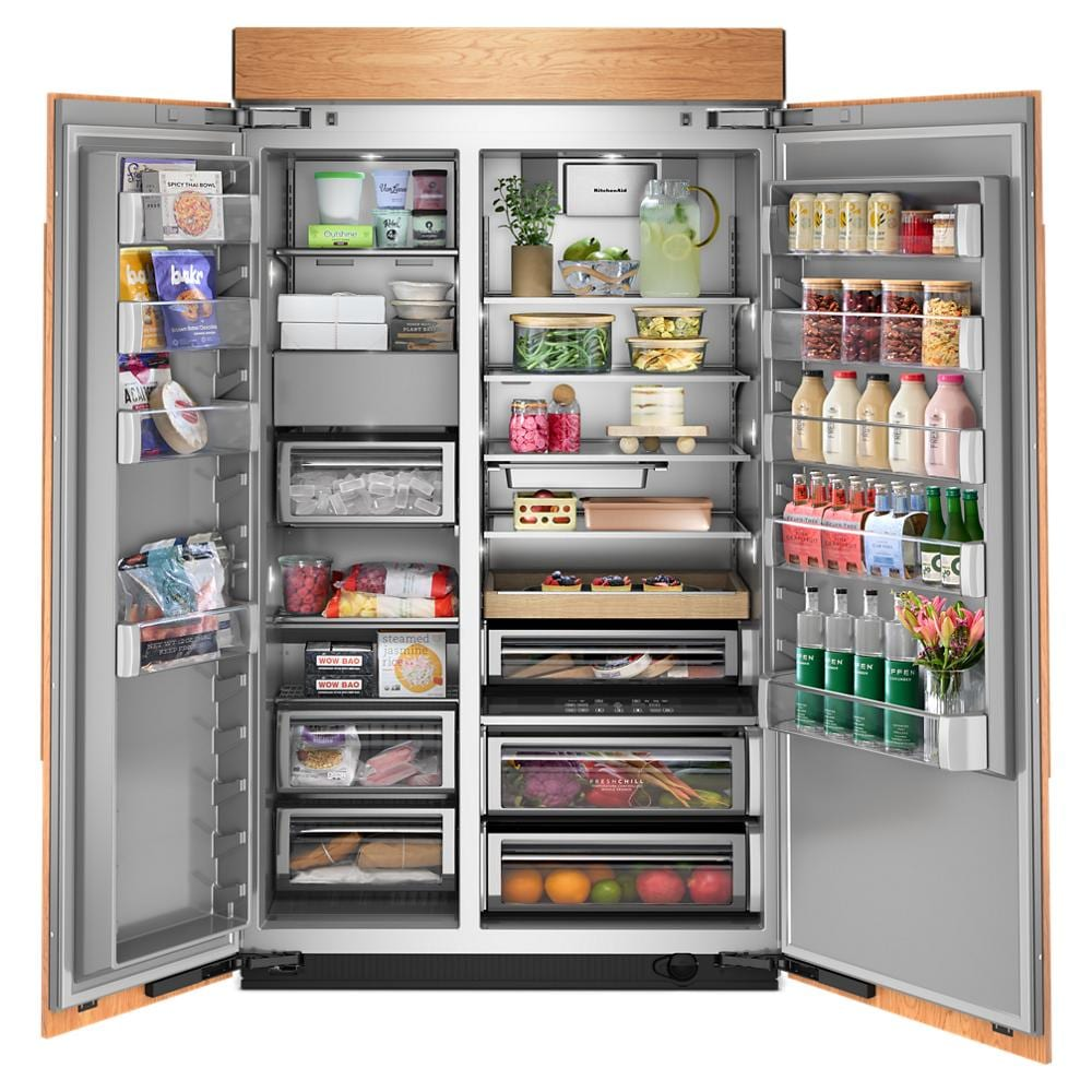 30 Cu. Ft. 48-Inch Built-In Panel-Ready Side-by-Side Refrigerator with Signature Platinum Interior