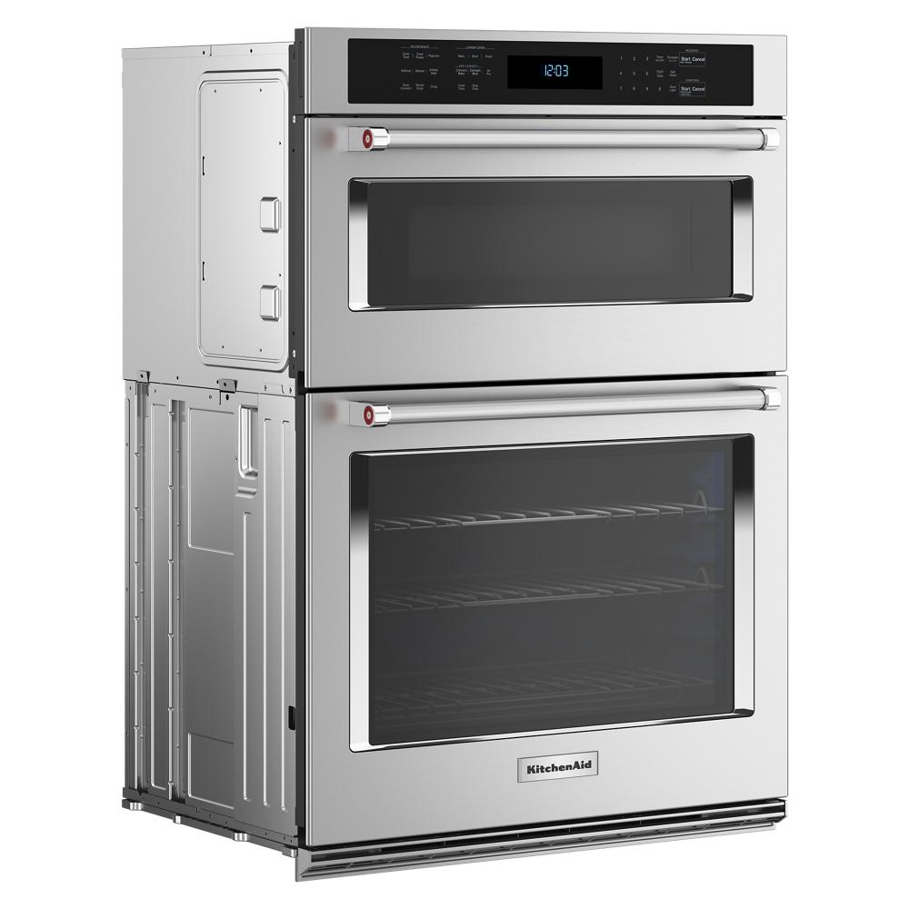 KitchenAid® 30" Combination Microwave Wall Ovens with Air Fry Mode.