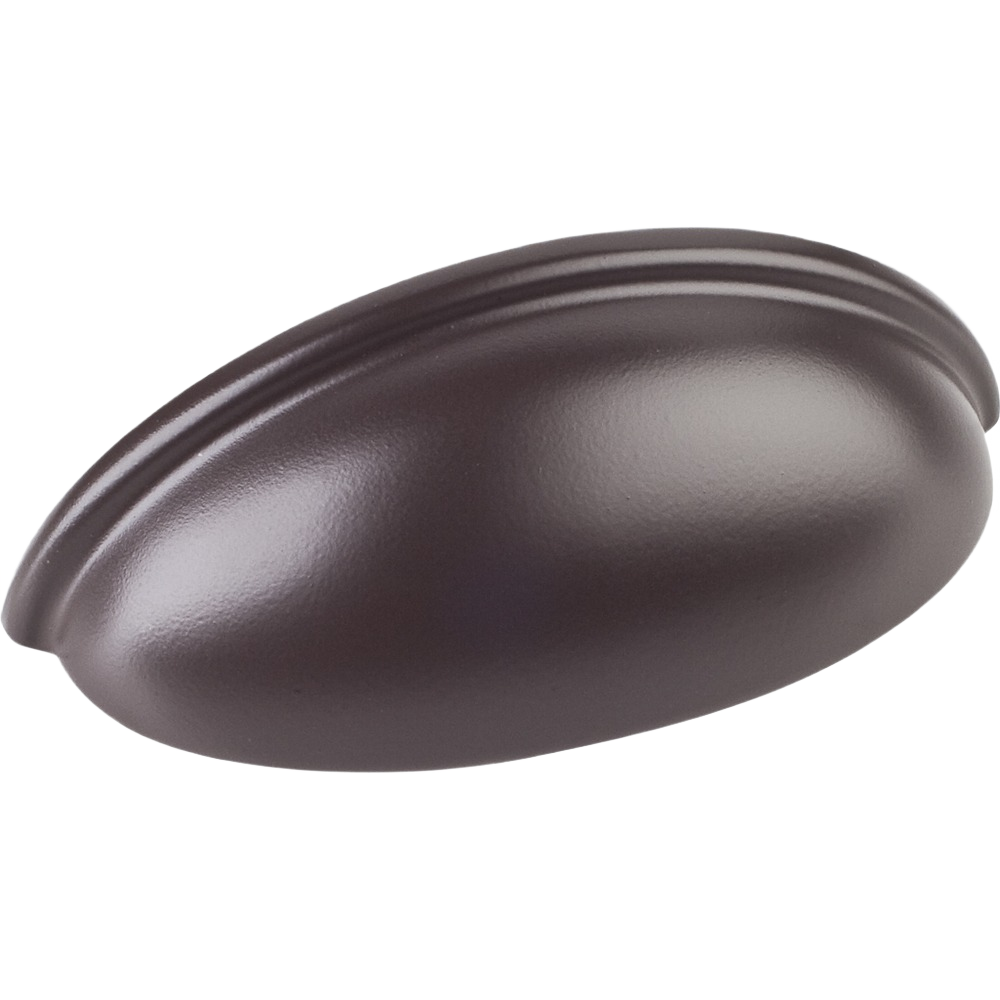 Dark bronze 3-inch cup pull for cabinets and furniture, part of Hardware and Home Improvement collections under $50