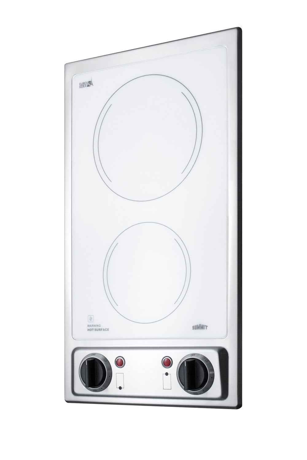12" Wide 115V 2-Burner Radiant Cooktop
