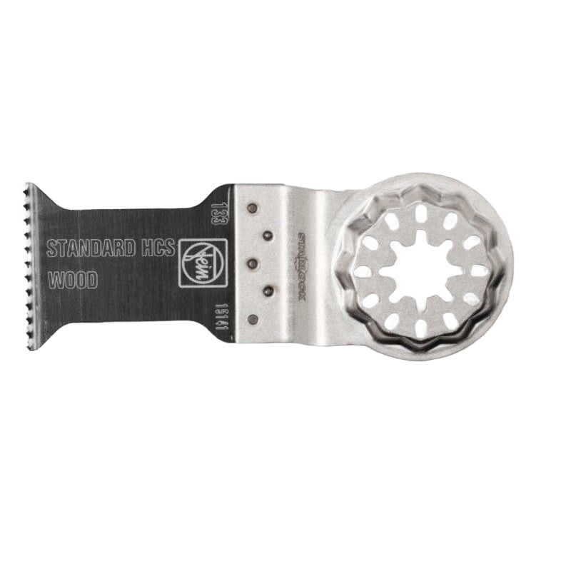Metal oscillating saw blade with set teeth for woodworking and tool accessory collections in home improvement