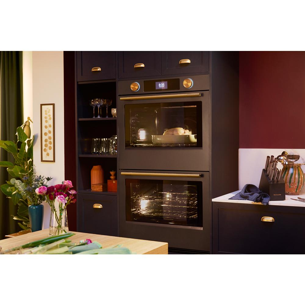 30-inch Smart Electric Double Wall Oven with Intelligent Cooking Camera - Black Ore