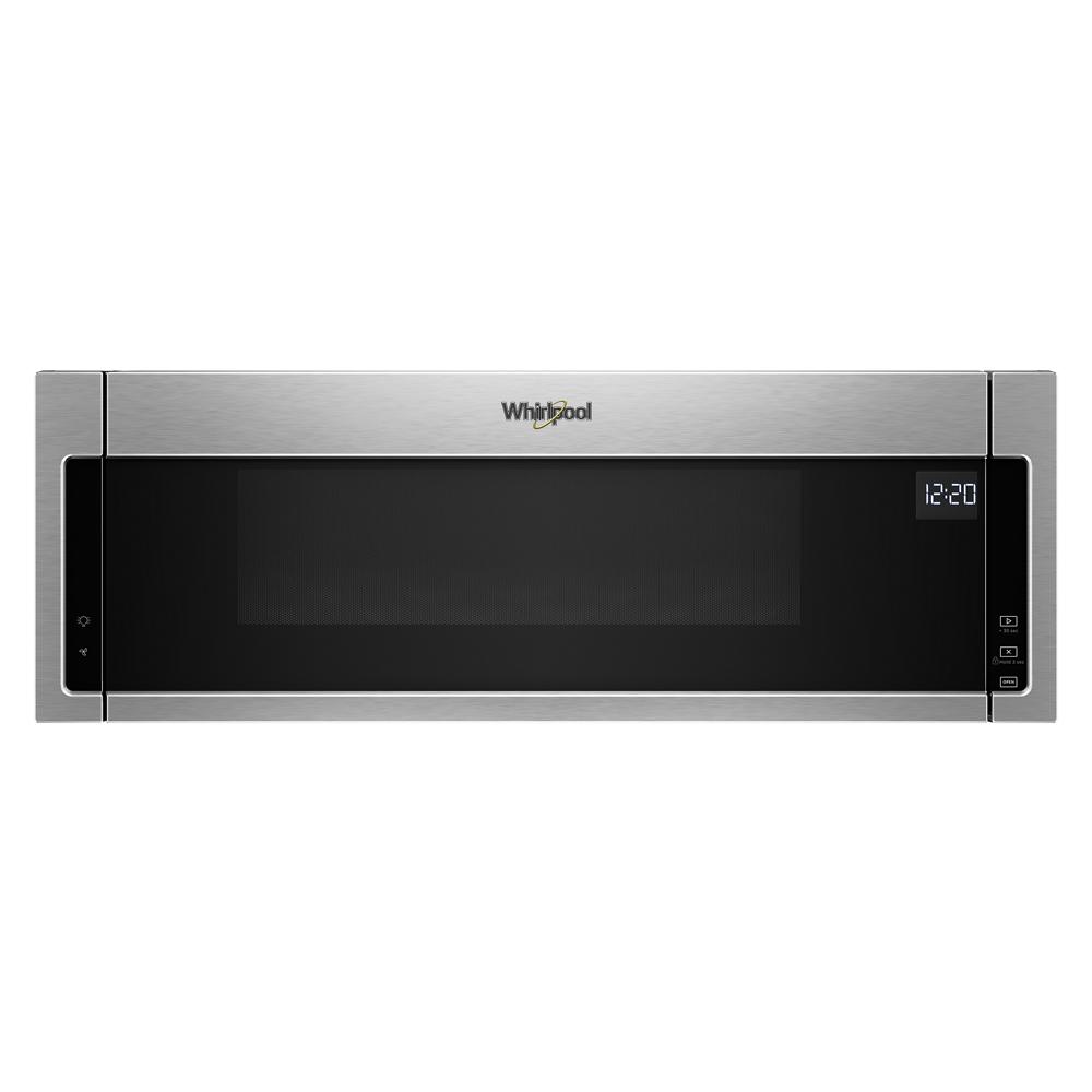 Stainless steel low profile microwave hood combination with digital display and touch controls in Microwaves and Appliances collections