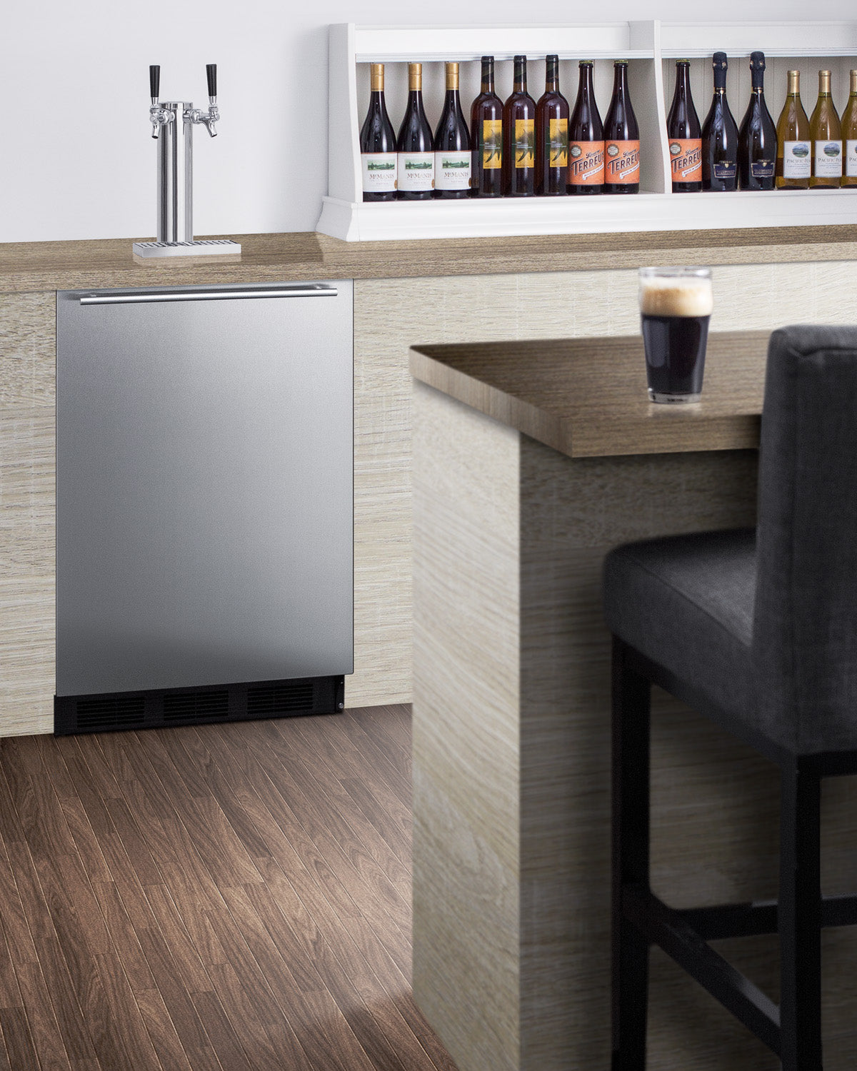 24" Wide Built-In Kegerator, ADA Compliant