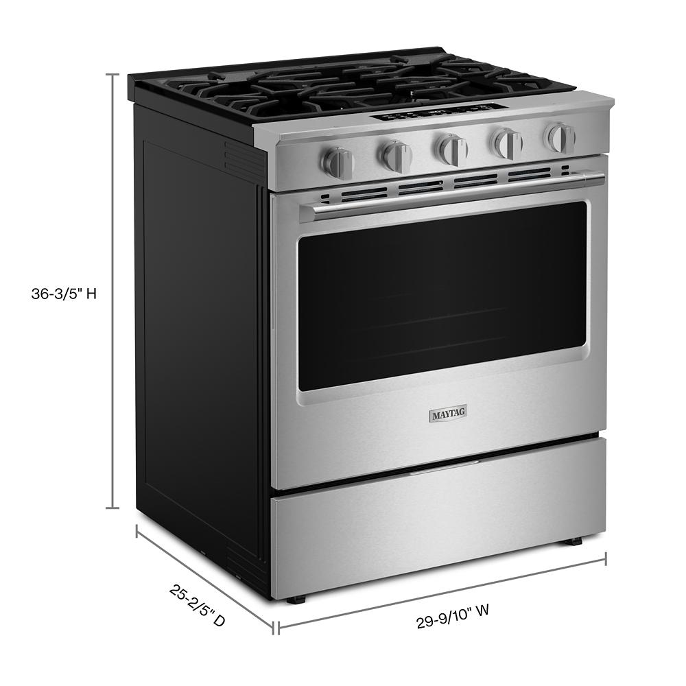 30-Inch Wide Slide-In Gas Range with Grill Mode and No Preheat Air Fry - 5.0 Cu. Ft.