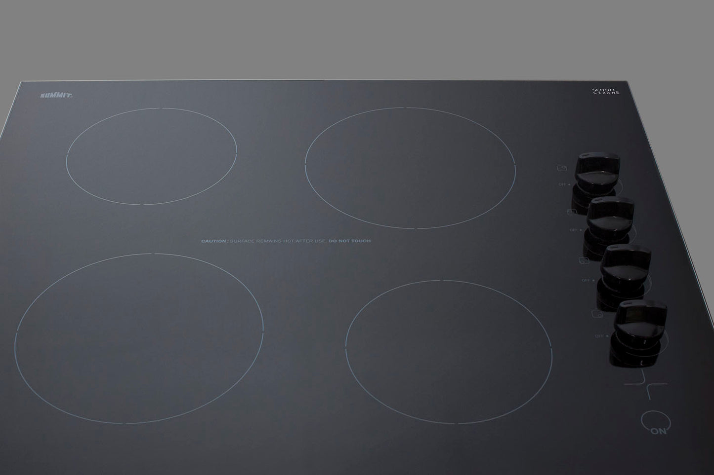 24" Wide 230V 4-Burner Radiant Cooktop
