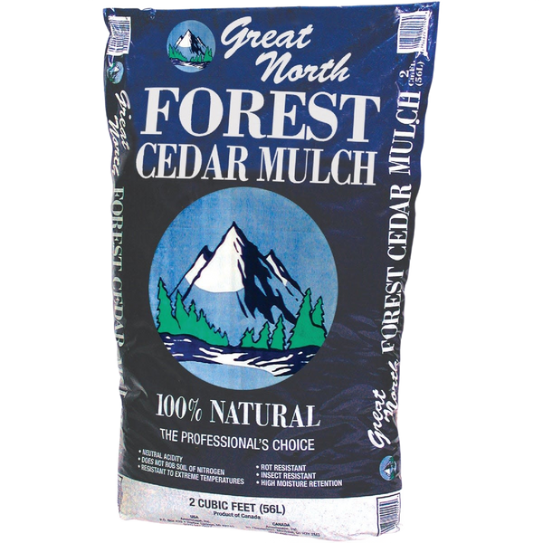 Great North Cedar Mulch 2 cu. ft. – Quality Garden Cover