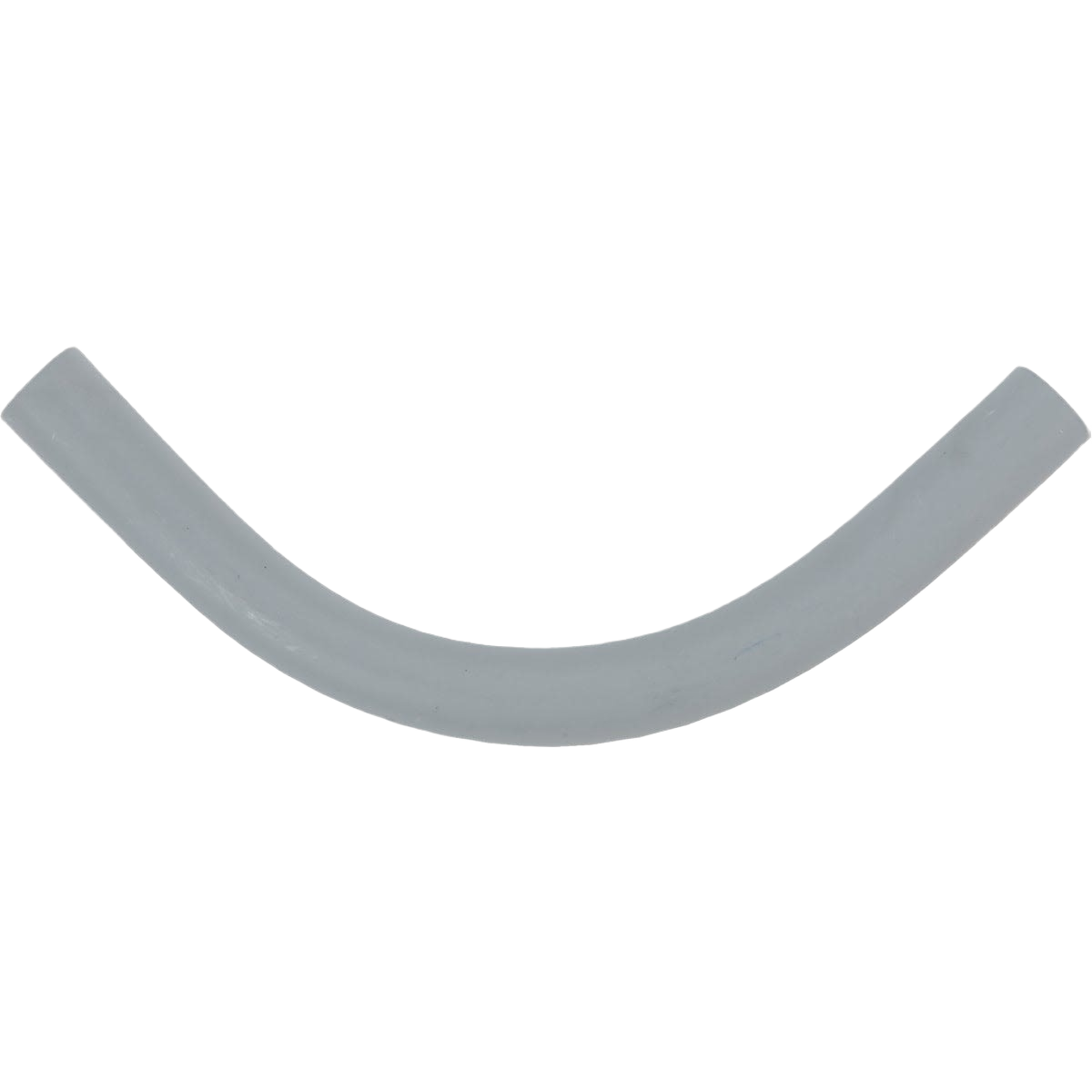 White PVC pipe elbow fitting with 90-degree angle for plumbing and home improvement applications