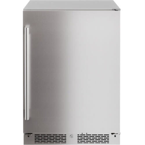 Compact stainless steel outdoor beverage refrigerator with vertical handle for Refrigerators and Kitchen & Kitchenware collections