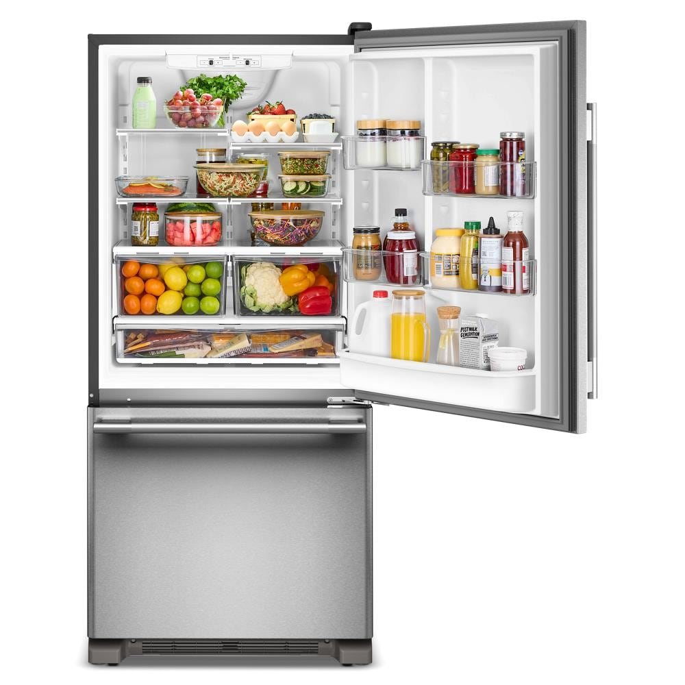 19 Cu. Ft. 30-Inch Standard-Depth Bottom Mount Refrigerator with Right Door Swing
