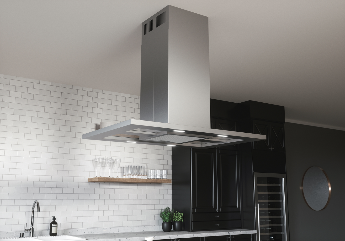 Modena Island Hood 36" LED ACT