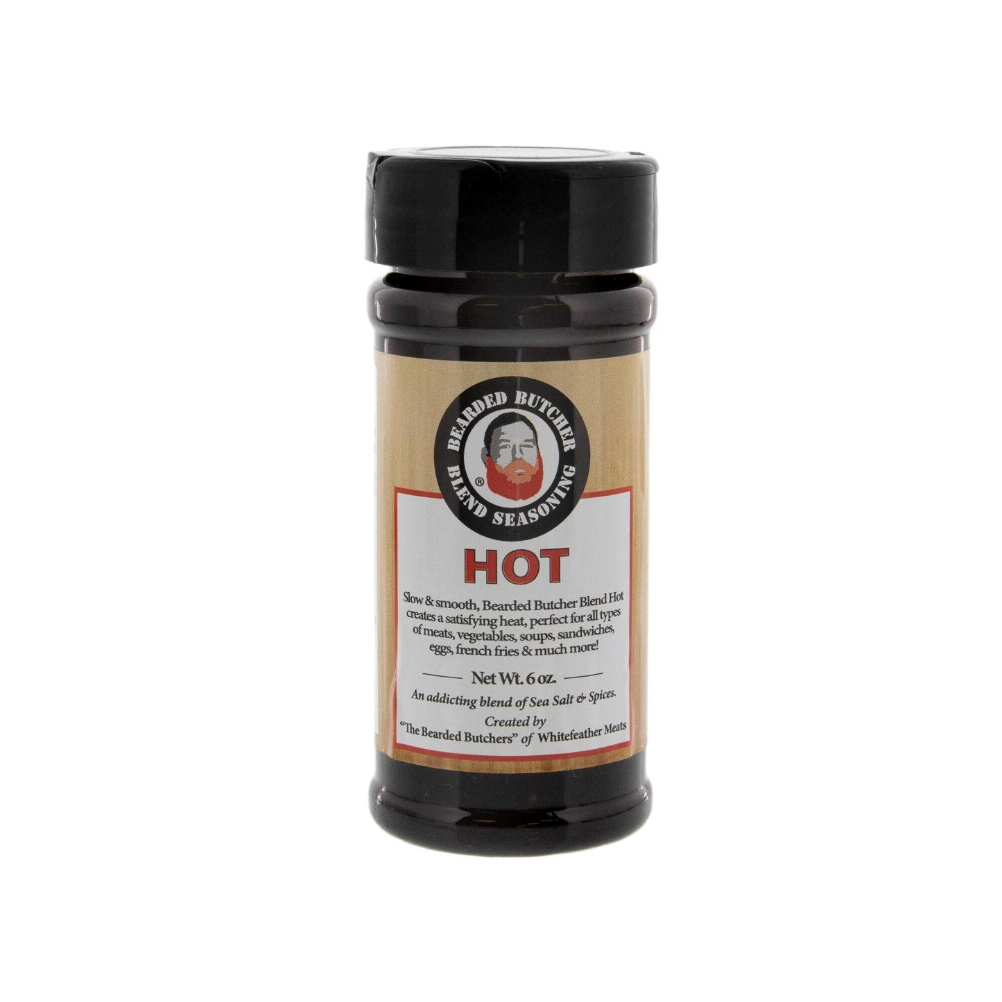 6 oz seasoning bottle of hot blend designed for grilling, BBQ sauces, and outdoor living flavor enhancements under $50 collections