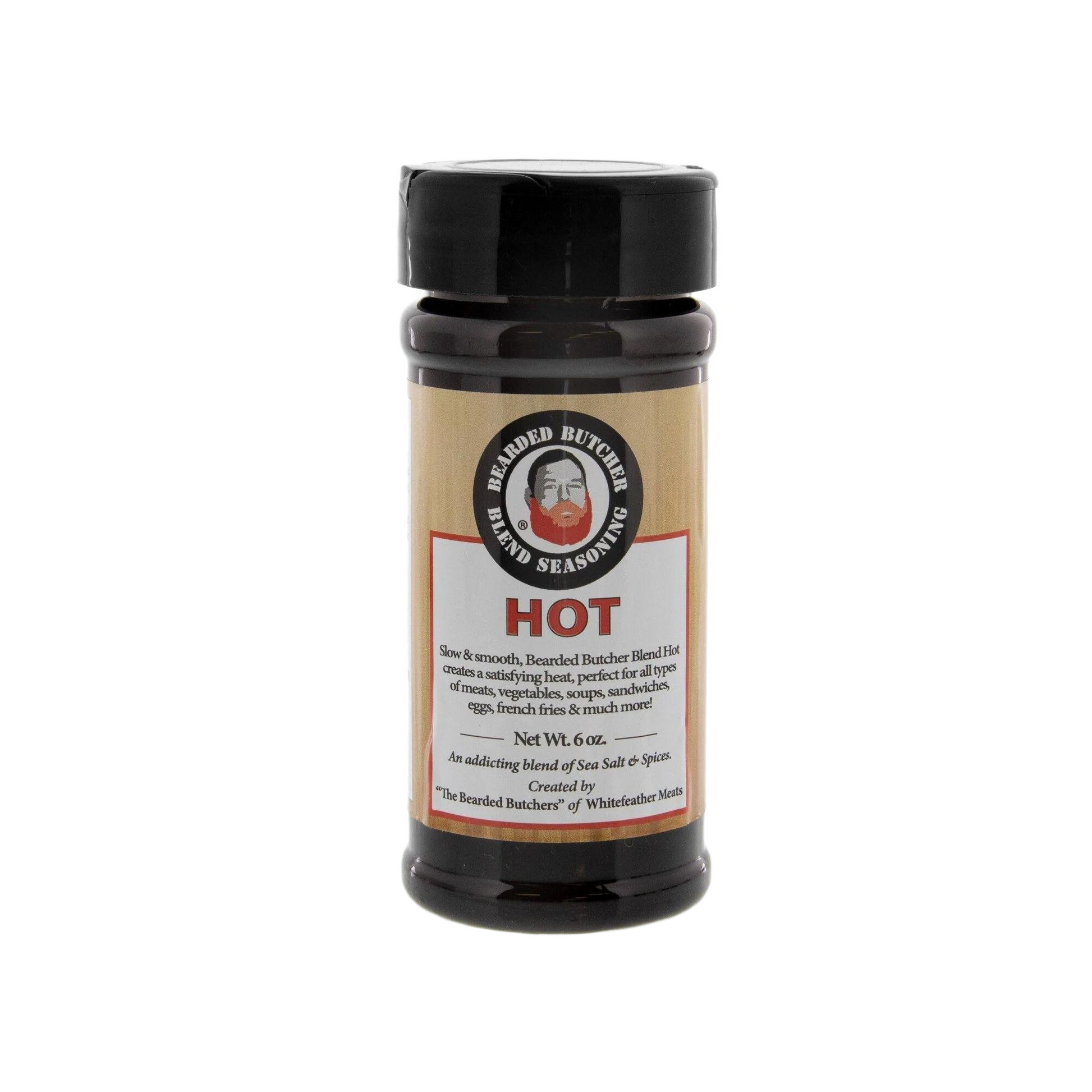 6 oz seasoning bottle of hot blend designed for grilling, BBQ sauces, and outdoor living flavor enhancements under $50 collections