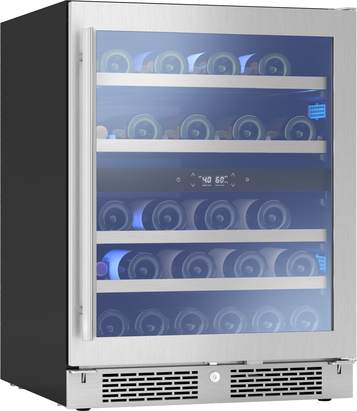 ADA Wine Cooler 24", Reversible, Dual Zone