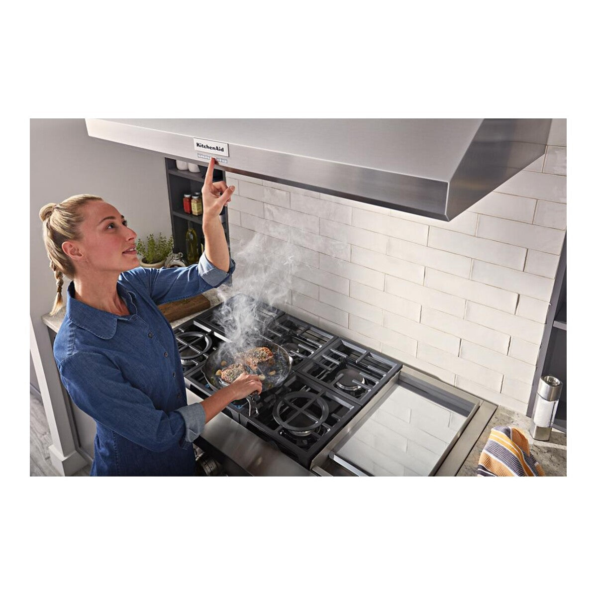48'' 585 or 1170 CFM Motor Class Commercial-Style Wall-Mount Canopy Range Hood