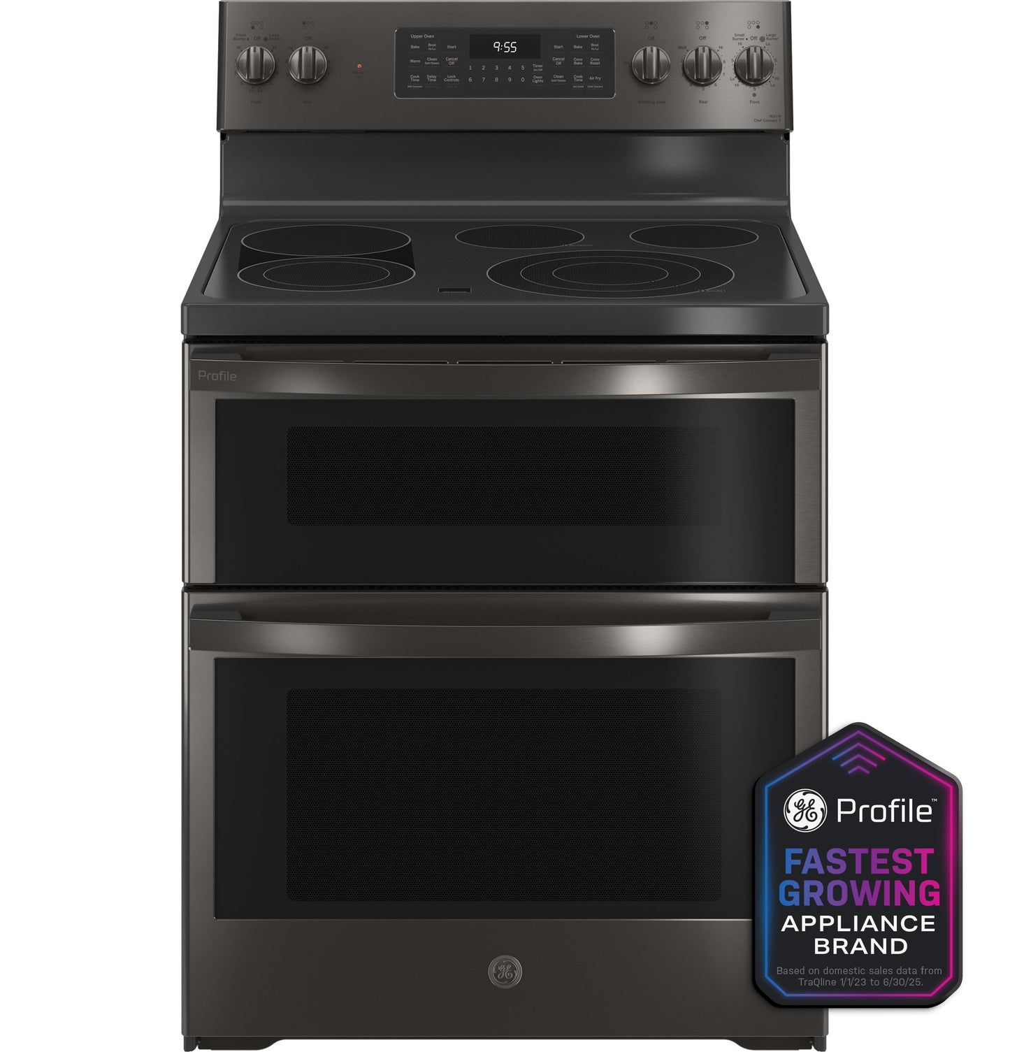 GE Profile™ 30" Smart Free-Standing Electric Double Oven Convection Range with No Preheat Air Fry