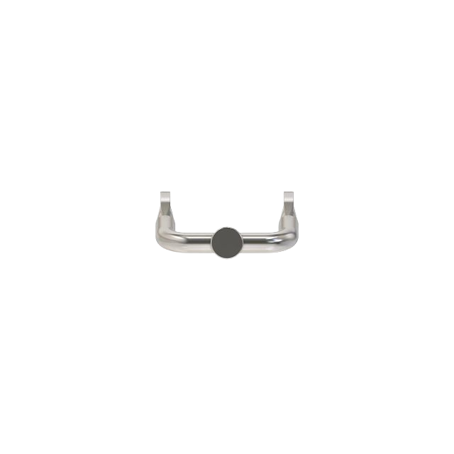 Left hand gage wheel arm for outdoor power tools, designed for mower deck leveling and cutting height control