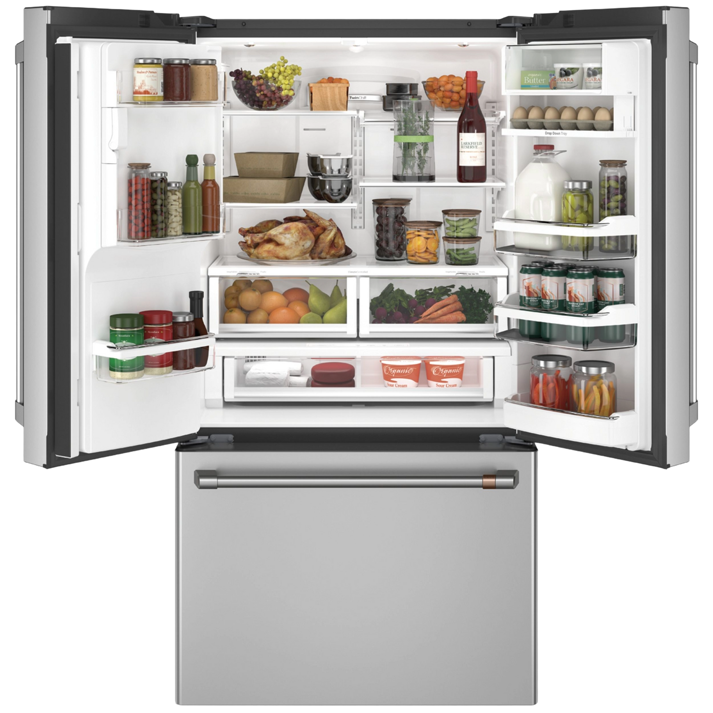 CAFÉ™ ENERGY STAR® 22.1 Cu. Ft. Smart Counter-Depth French-Door Refrigerator with Hot Water Dispenser