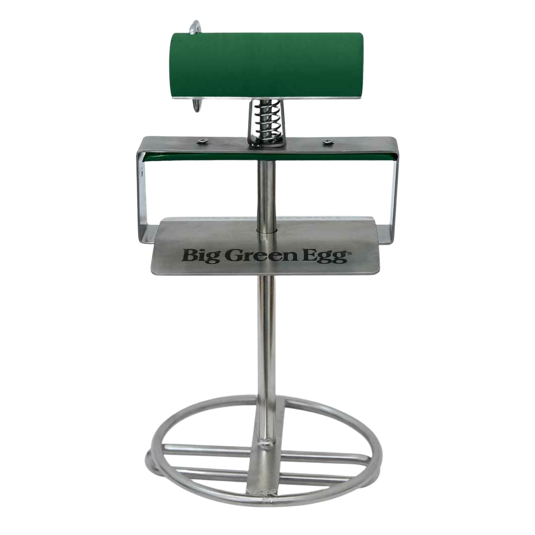 Chrome and green stainless steel grill grid lifter tool for safe handling in outdoor living and grilling accessories collections