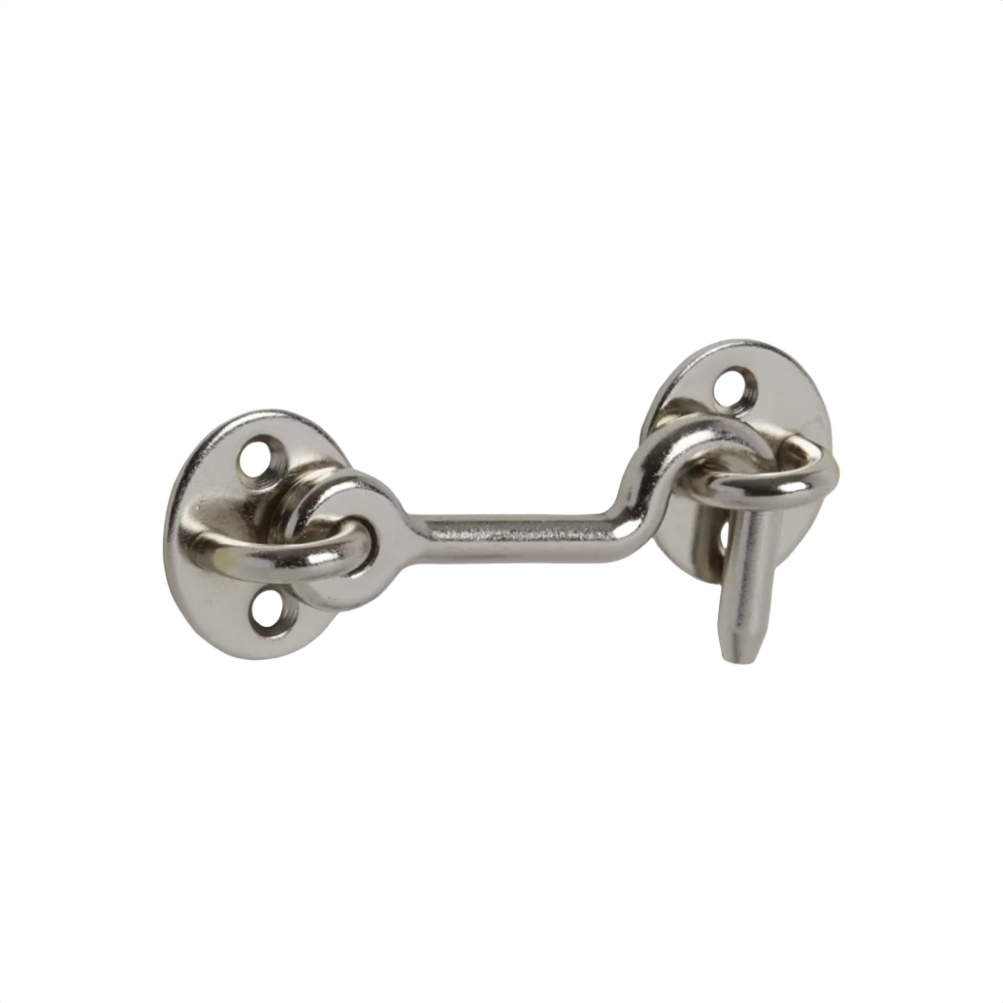 Satin nickel privacy hook for barn door hardware in Door Knobs & Hardware and Home Improvement under $50 collections
