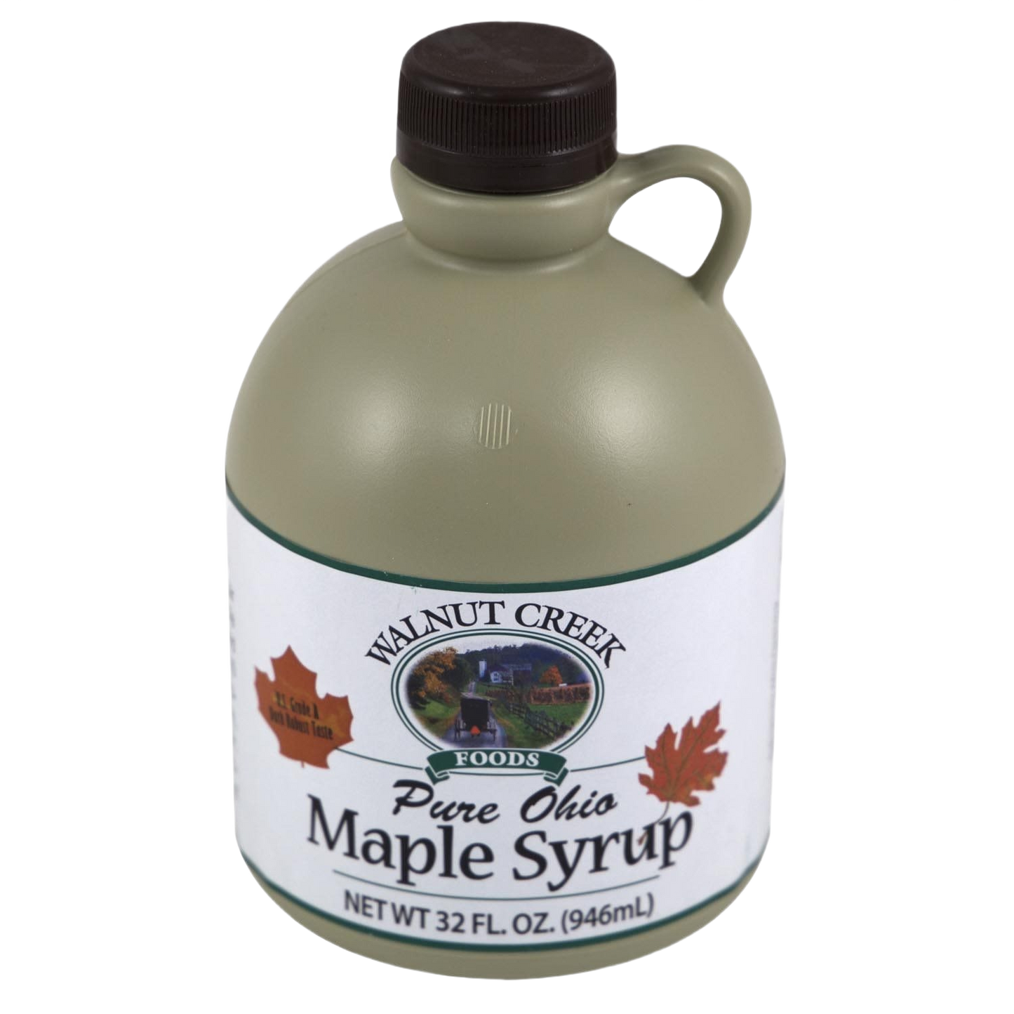 32 oz. jug of pure Ohio maple syrup with brown cap in Condiments and Food & Beverage collections under $50
