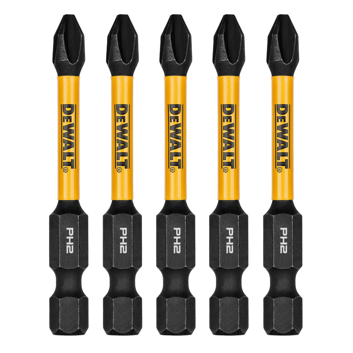 DEWALT ELITE SERIES™ 2-1/4" Bits For PH2, 5-Pack