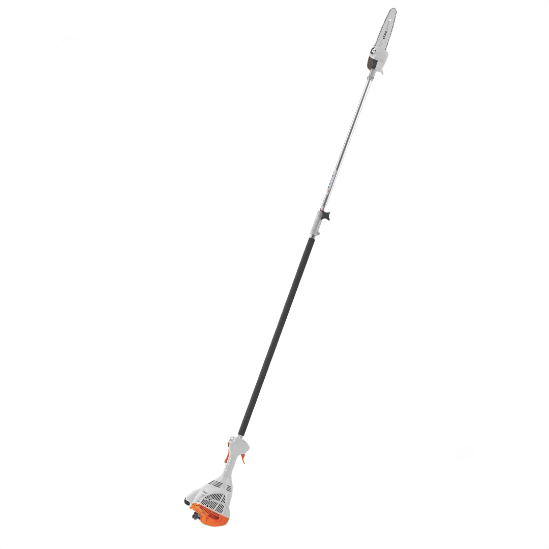Long-reach pruning saw with lightweight design, adjustable pole, and ergonomic handle for home improvement tasks