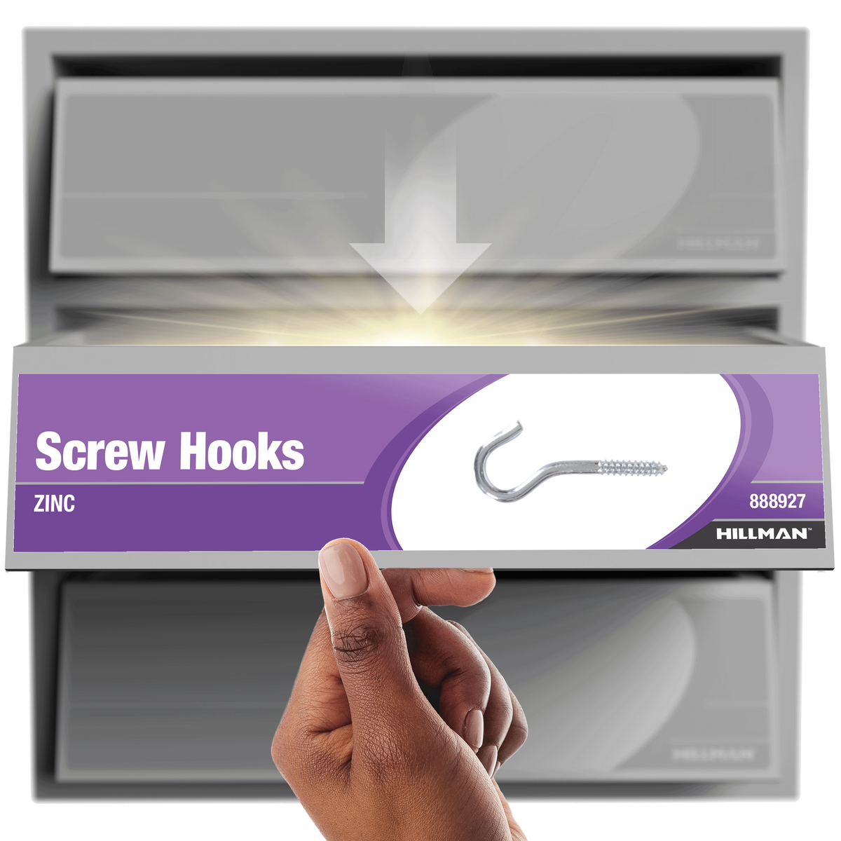 Hardware Essentials Ceiling Hook Zinc (0.192" x 3-3/8")