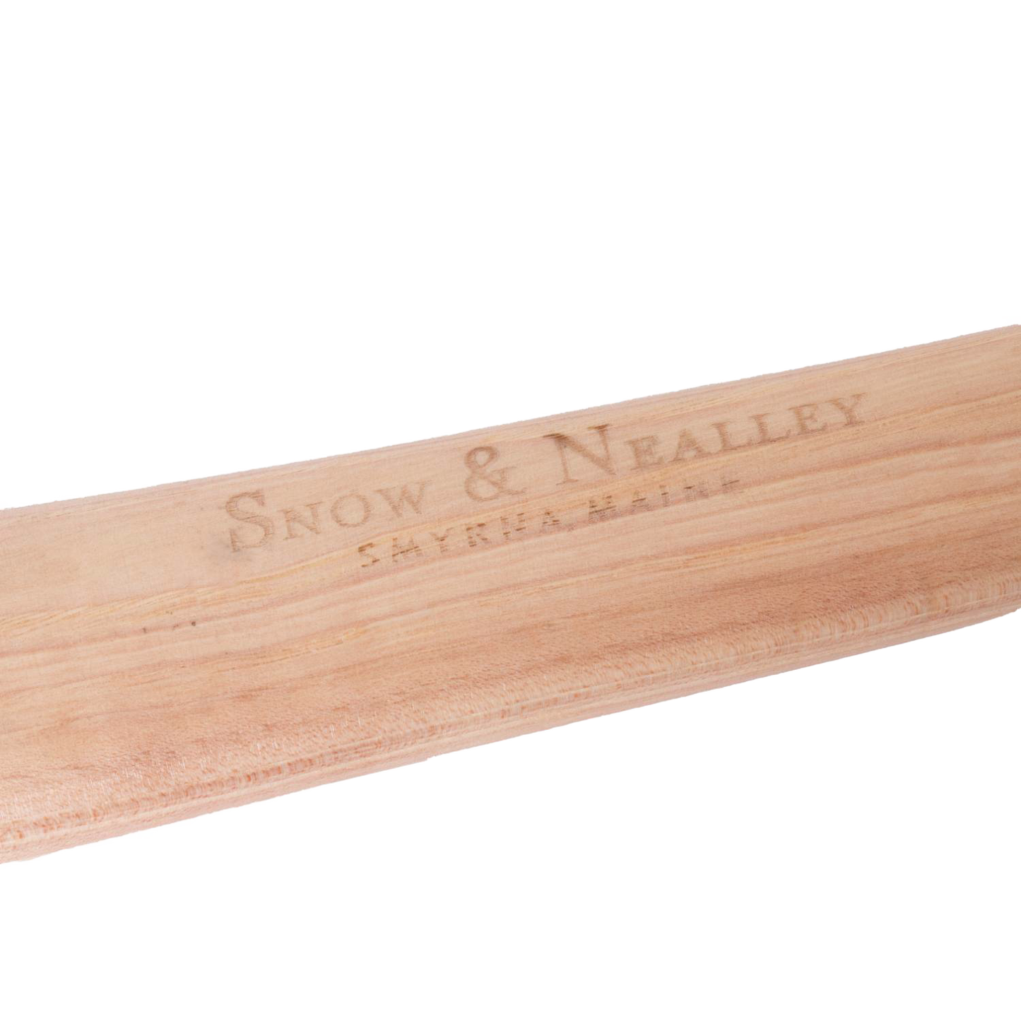 Wooden handle with Snow & Nealley logo etched, part of striking, woodworking, and garden tools collections under $100