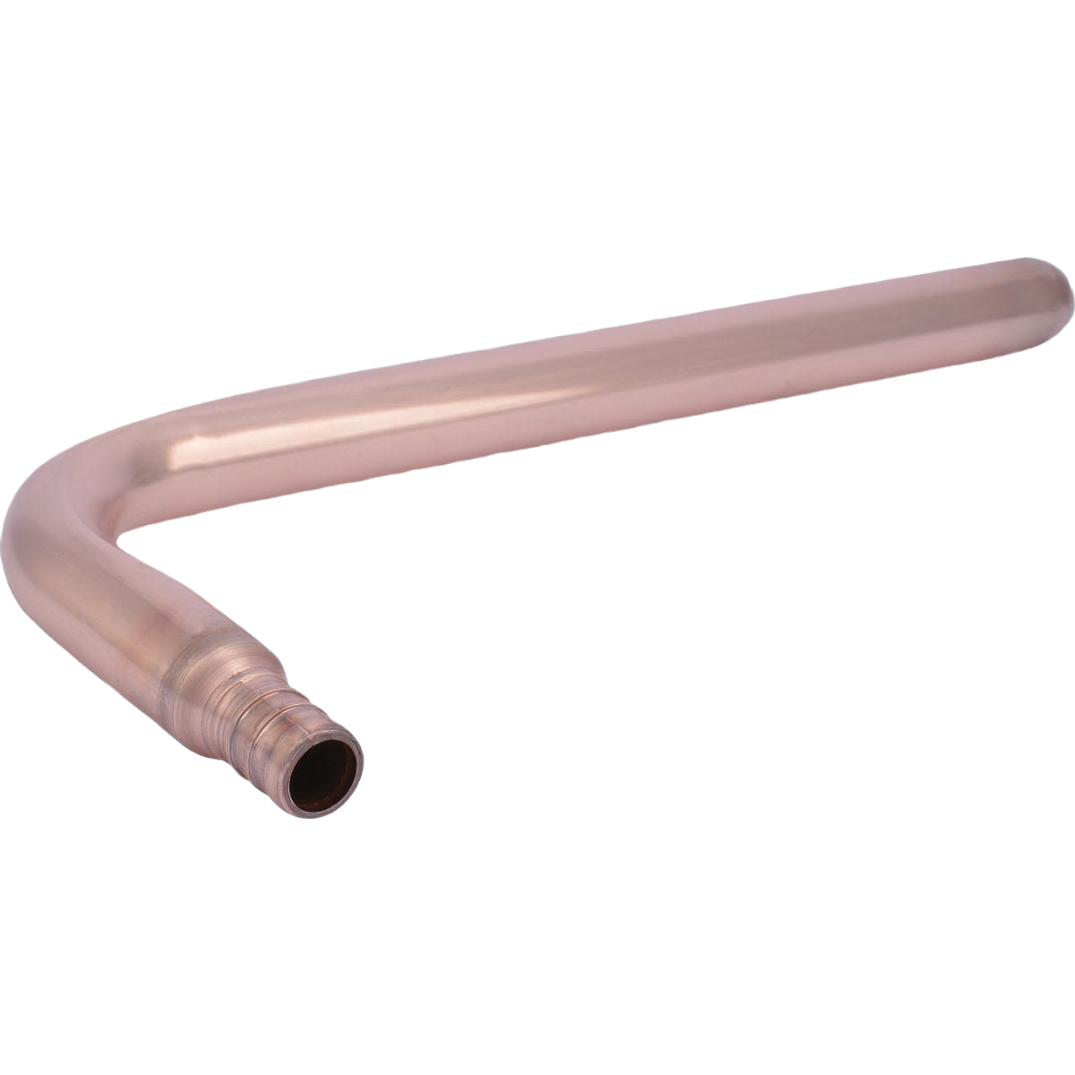 Barbed copper stub out elbow pipe fitting for plumbing, included in Pipes & Fittings and Irrigation collections under $50.