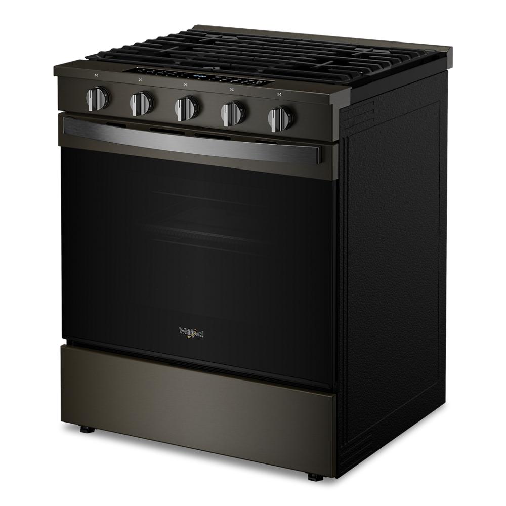 30-inch Smart Slide In Gas Range with Air Cooking Technology, No Preheat Air Fry, Steam/Self Clean and High Speed Preheat
