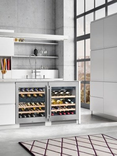 Built-under multi-temperature wine cabinet