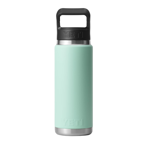 Mint green insulated stainless steel 26 oz bottle with black handle cap from Drinkware and Kitchen & Kitchenware collections