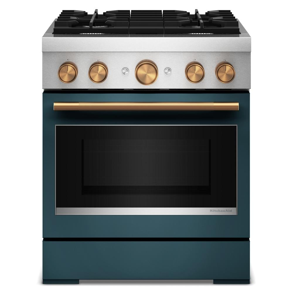 30-Inch 4 Burner Commercial-Style Dual Fuel Range with No Preheat Air Fry Mode