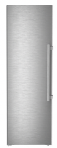 Freestanding stainless steel freezer with left hinge and vertical handle in refrigerators and kitchen appliances collection